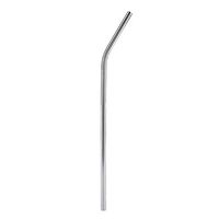 Mumusuki 10 Pack Reusable Stainless Steel Metal Straignt Or Bent Drinking Straws for Beer Fruit Juice Drink Coffee Bar(Straight Straw)