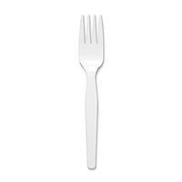 Genuine Joe Polystyrene Fork, Heavyweight, 100/BX, White (10430)