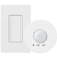 Lutron MRF2-1S8A-1OC Motion Sensor Retrofit Kit, Occupancy/Vacancy Radio Powr Savr Ceiiling Sensor & 8A Switch - White