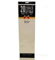 20 White Tissue Wraps, Case of 72