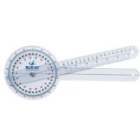 Blue Jay an Elite Healthcare Brand Take a Range Check Clear Plastic Goniometer | 360 Degree Occupational Therapy | 12 inch Physical Therapy Aids