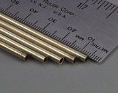 K&S Precision Metals 1144 Round Brass Tubing, 3/32" OD x 0.014" Wall Thickness x 36" Length, Made in USA