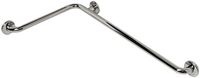 CSI Bathware BAR-HA1833-TW-125-PO L-Shaped Horizontal Angle Grab Bar, Polished Stainless
