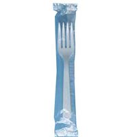 Imports Medium Weight Wrapped Cutlery Fork White, Plastic | 1000/Case