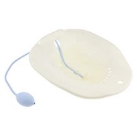 Toilet Sitz Bath wit Flusher for Hemorrhoidal Relieve Pregnant Women Elderly - White