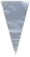 SaPeal Clear Cellophane Cone Shaped Treat & Favor Bags - 100 Bags,12 inches