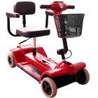 Zipr Mobility ZIPR4XTRARED 4 Wheel Upgraded Travel Scooter - Red