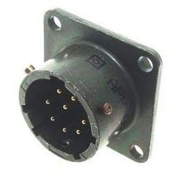 Amphenol Industrial PT02A-12-8P Circular Connector Pin, General Duty, Non-Environmental, Bayonet Coupling, Solder Termination, Box Mounting Receptacle, 12-8 Insert Arrangement, 12 Shell Size, 8 Contacts