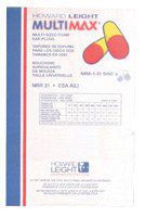 Howard Leight by Honeywell Single Use Multi-Max® Pill Shape Polyurethane Foam Uncorded Earplugs (4 Boxes)
