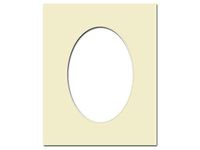 PA Framing, Oval Mat, 11 x 14 inches Frame for 8 x 10 inches Photo Art Size - Cream Core/Ivory