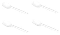 Karat U2210 5.3" PP Medium-Weight Disposable Spork, White (Pack of 1000) (4-(Pack))