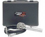 Pyle Pdmik4 Unidirectional Dynamic Microphone With 15 Cable & Carrying Case