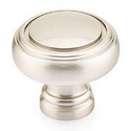 Norwich Round Knob Size: 1.25" H x 1.25" W x 1.13" D, Finish: Satin Nickel