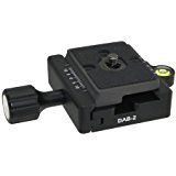 Combo: Boss Adapter plus DBA-02 Desmond 60mm QR Clamp w Level Arca / Bogen 3157N Compatible 3/8" w 1/4" Adapter for Tripod Head
