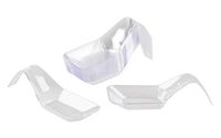 Mini Appetizer Spoons - 100-Pack Clear Plastic Tasting Sampling Spoon Set, Square Spoon Design Disposable Serving Plates, Fruit, Dessert Cups, Catering, Buffet, Food Display, 1.5 x 4.2 x 1.2 Inches
