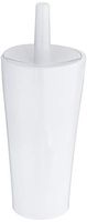 AmazonBasics Toilet Bowl Brush and Holder - Smooth White