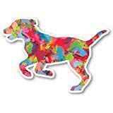 Dog Running Sticker Watercolor Paint Stickers - Laptop Stickers - 2.5" Vinyl Decal - Laptop, Phone, Tablet Vinyl Decal Sticker S1233