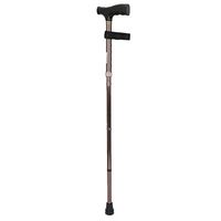 Huapa Folding Lightweight Walking Stick - 5 Steps Adjustable Aluminum Metal Collapsible Travel Cane with Non-Slip Rubber Base(Copper)