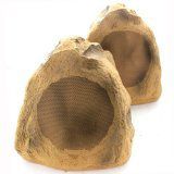 Acoustic Audio B6RS Sandstone 6.5" Rock Speaker Pair Outdoor Weatherproof Full Range Speakers