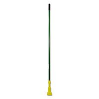 Gripper Fiberglass Mop Handle, 60"", Green/Yellow, New