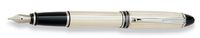 Aurora Ipsilon Sterling Fountain Pen - Silver, Fine Nib B14F