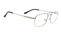 Titanium Reading Glasses for Women Men Reading Bendable Reader Eyeglasses with Double Bridge (Silver +3.00)