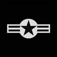 Air Force Aircraft Star (2 PACK) USAF Military Vinyl Decal Sticker|WHITE|Cars Trucks SUV Laptop Tablet Wall Art|5.5" X "2.5"|CGS106