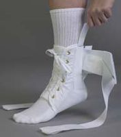 Med Spec ASO Ankle Stabilizer Orthosis with Plastic Stays, White, Medium