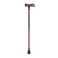 Adjustable Cane Handle,Anti-Slip Aluminium Alloy Cane Elder Disability Safety Walking Stick 10-Level Height Adjustable,Walking Stick Perfect for Older People(Copper)
