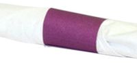Evergreen N9S288 Paper Napkin Standard Band, 4-1/4" Length x 1-1/2" Width, 0.004" Thick, Purple (Box of 2500)