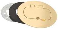 Carlon 663197 Single Door Round Duplex And Gfci Floor Box Cover