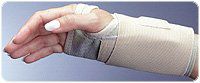 Scott Elastic Wrist Support w/Tension Strap, Medium-Left, Beige, by Austin Medical Equipment