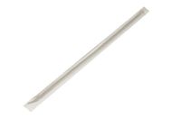 Perfect Stix Concession Straight-Cut Jumbo Straw, Paper Wrapped, 10" Length, Clear (Pack of 2,000)