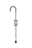 Blue Jay An Elite Healthcare Brand Round Handle Cane with Vinyl Comfort Grip & Silver Contour Handle - 30"-39" Adjustable Cane | Portable Walking Stick with Mobility Aid