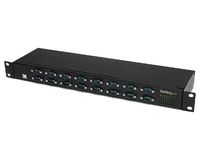 StarTech USB to Serial Hub - 16 Port - COM Port Retention - Rack Mount - FTDI USB to RS232 Hub - USB Serial DB9 (9-pin)