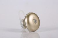 Bluetooth Wireless Touch Headset Earbud w/Voice Prompt. Elegant in-Ear Earphone with Mic for Hands-Free Calling, Secure Fit, 5 Hour Battery (Gold)