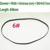 Tool Parts All Size,Turntable Phono Replacement Belt Rubber Plattenspieler Belt Movement Belt For Lp Replace And All Brands - (Color: Black)