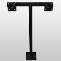 GooseNeck Keypad Stand Intercom Holder Gooseneck Stand Pad Mount Aluminum Keypad Double Key 9 Color Black)