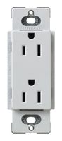 Lutron SCR-15-PD Satin Colors 15A Electrical Socket Duplex Receptacle, Palladium