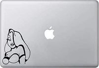 LA DECAL Jessica Rabbit cartoon character car decal on car truck SUV laptop macbook vinyl decal sticker Black 6 inches