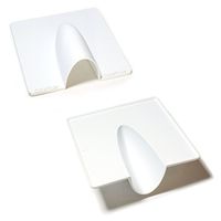 Qty 10 - White Brick Buster Plate - Cable Wall Entry Tidy - Cover Satellite/C.
