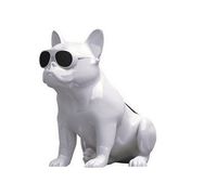 Bulldog Wireless Bluetooth Speaker Wireless Support TF Card Stereo System for TV Computer Phone Desktop (White)