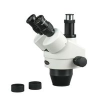 7X-45X Trinocular Zoom Stereo Microscope Simul-Focal Head