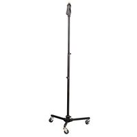 Pyle Universal Tripod Microphone Stand - Easy Grip Height Adjustable from 37.5" to 63.0" Inch High and Foldable Roller Wheel Leg Base w/ Lock Mechanism -  M-6 Mic Holder Lightweight and Durable PMKS45
