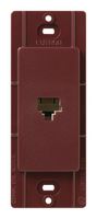 Lutron SC-PJ-MR Satin Colors Phone Jack, Merlot