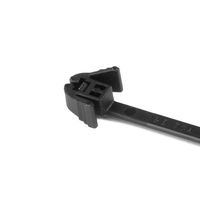 Hellermann Tyton REZ200.NB3P Releasable Cable Tie, 7.9" Long, 30 lb Tensile Strength, PA66, Black (Pack of 100)
