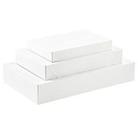10 Pack White Gift Wrap Boxes with Lids - Assorted Multi-Pack by ALL DAY GIFTS