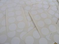 Pack of 120, 22mm (0.88 inch) Round Circular, White Paper Circle Labels, Removable Low Tack Adhesive, Easy to Remove, Plain dot Stickers