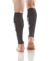 Mojo Compression Socks for Men and Women | Calf Compression Sleeve Large – Grey
