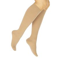 TruCompress Compression Stockings - 15-20 mmHg for Varicose Veins - Ultra Sheer TED Style Hose for Women and Men - Knee High for Swelling, Soreness, Maternity, Pregnancy and Nurses